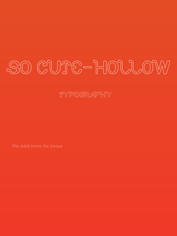 So Cute-Hollow Poster