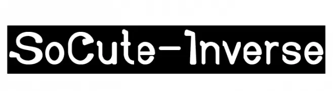 So Cute-Inverse  Fuentes Gratis Descargar
