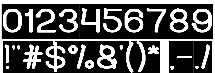 So Cute-Inverse Font OTHER CHARS