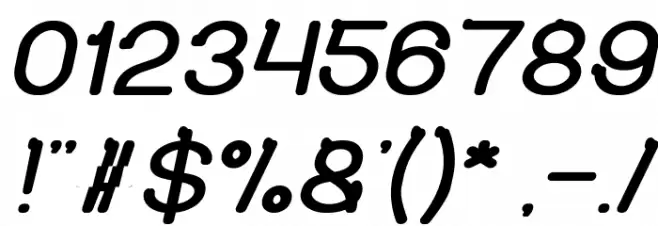 So Cute Italic Font OTHER CHARS