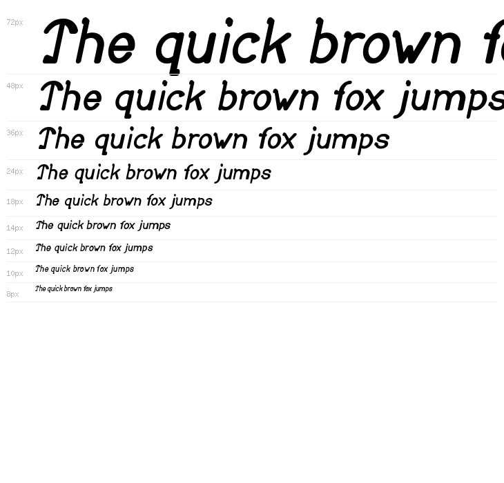 So Cute Italic Waterfall