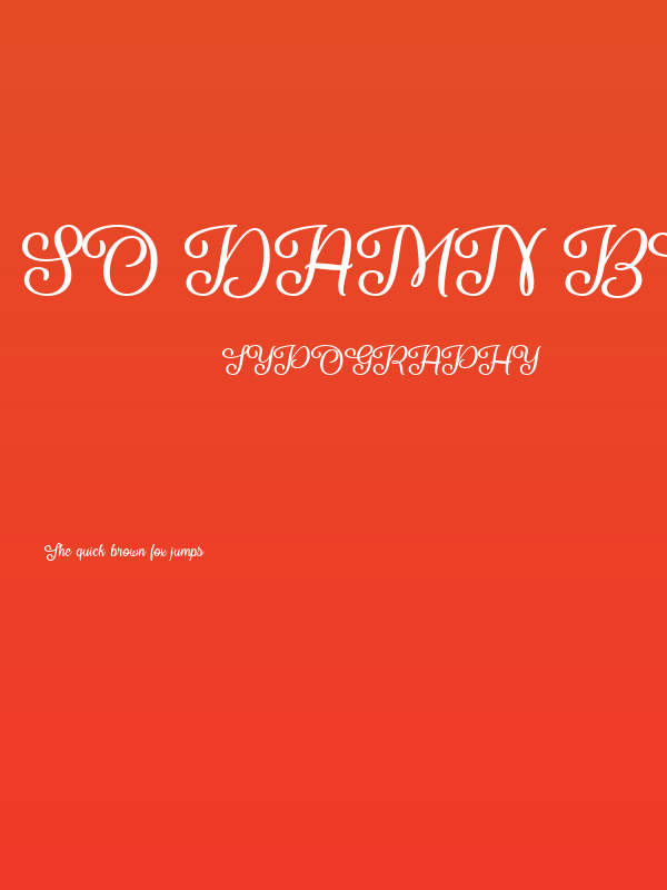 So Damn Beautiful Regular Poster