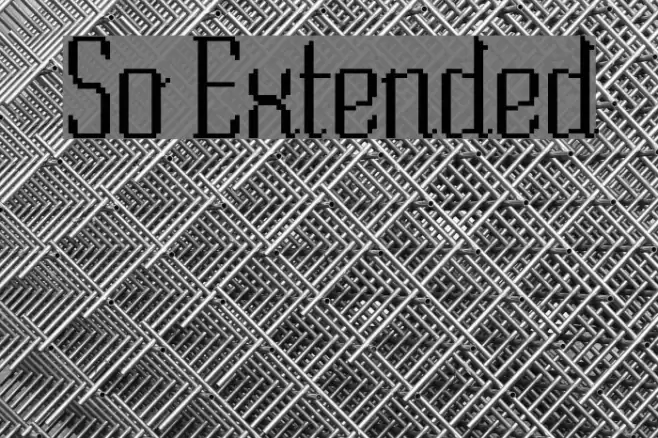 So Extended خط examples