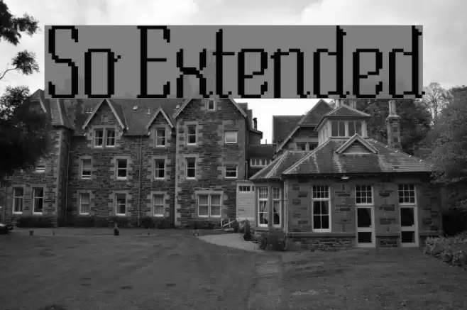 So Extended خط examples