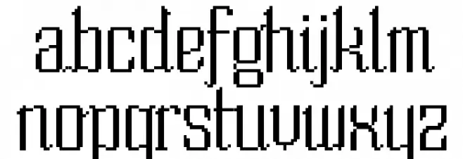 So Extended Schriftart Kleinbuchstaben
