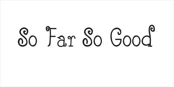 So Far So Good Logo