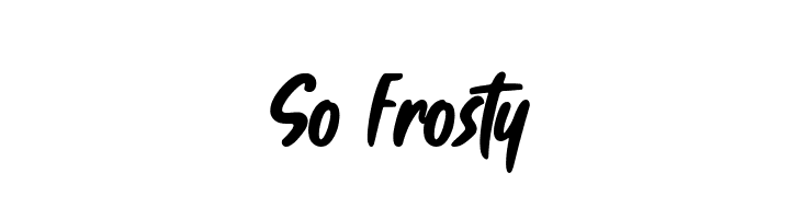 So Frosty  नि: शुल्क फ़ॉन्ट्स डाउनलोड