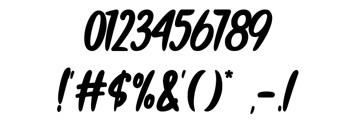 So Frosty Font OTHER CHARS