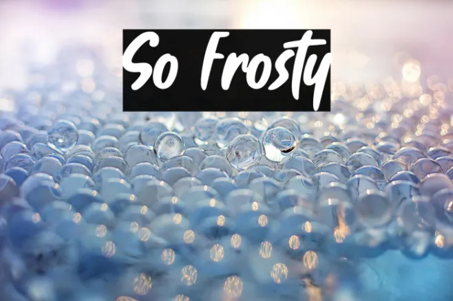 So Frosty Example 3