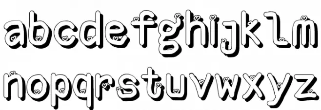 So In Love With Misti フォント 小文字