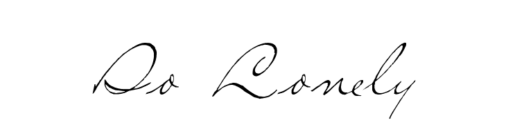 So Lonely Font