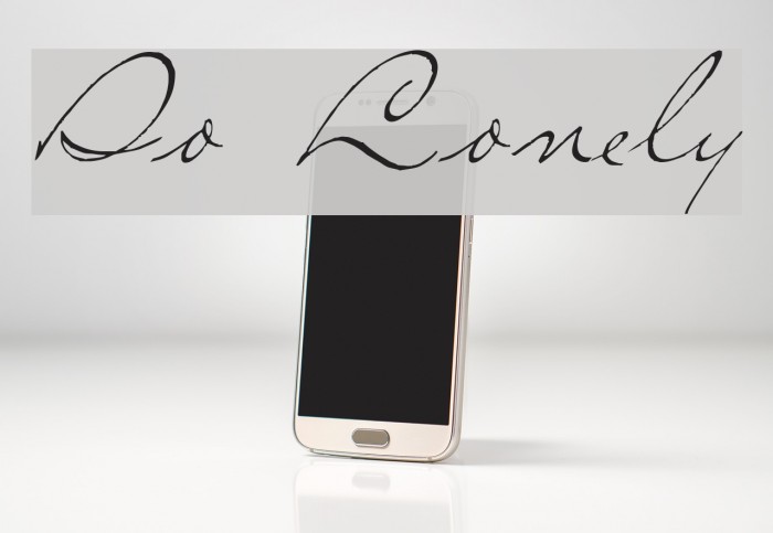 So Lonely Font examples