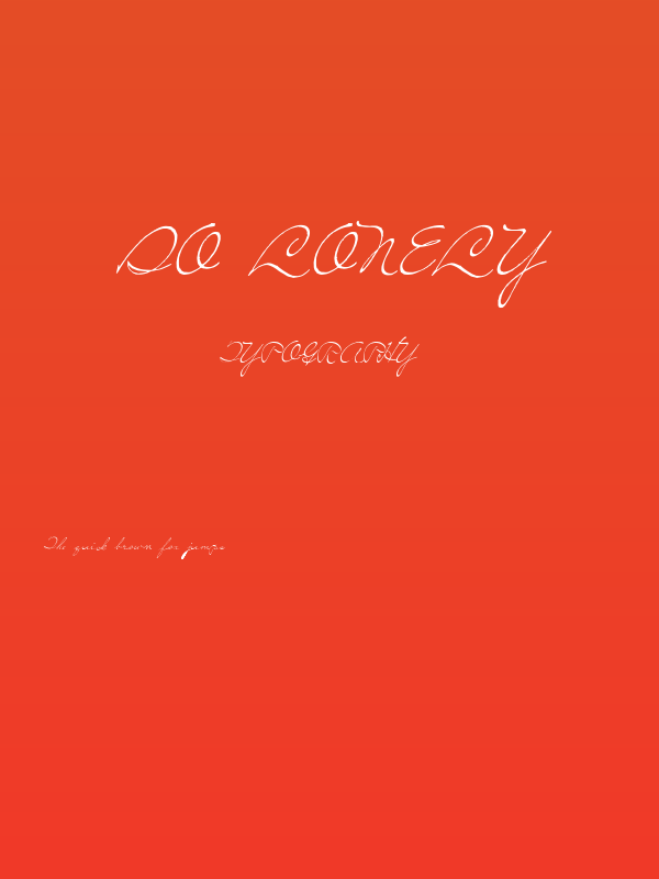 So Lonely Poster