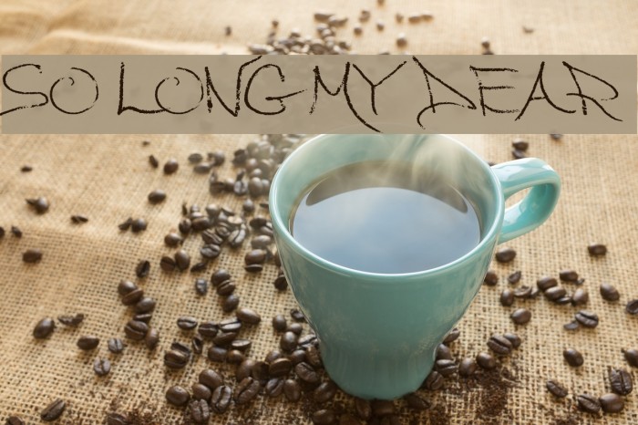 So Long My Dear Example 2