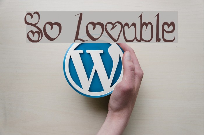 So Lovable Font examples
