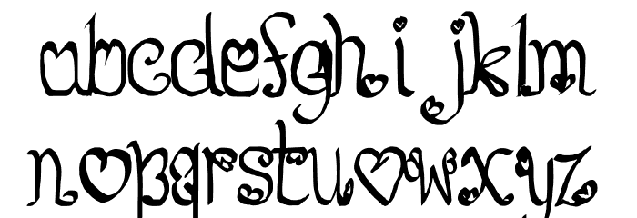 So Lovable Font LOWERCASE