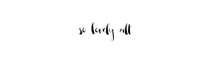 So Lovely Alt  Descarca Fonturi Gratis