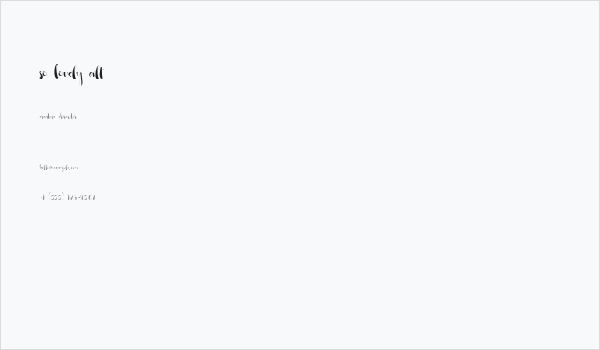 So Lovely Alt Business Card