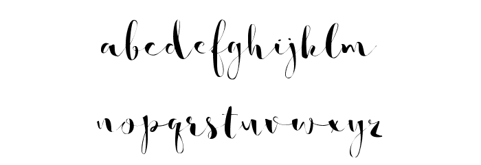So Lovely Font LOWERCASE