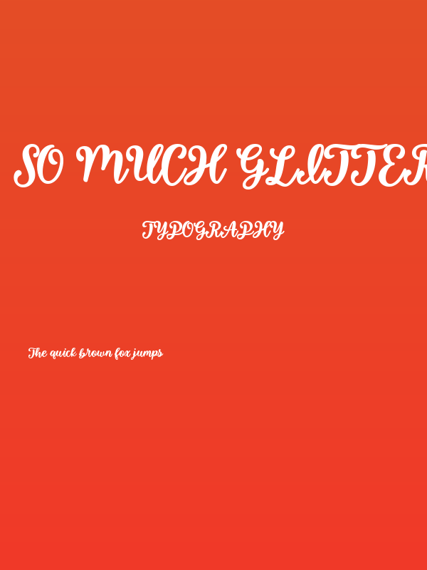 So Much Glitter Poster