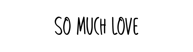 So Much Love  フリーフォントのダウンロード
