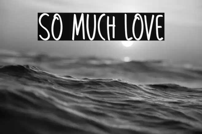 So Much Love Caratteri examples