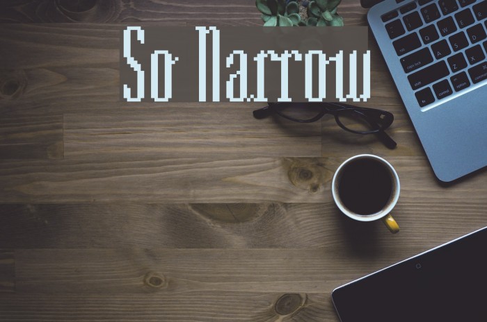 So Narrow Font examples