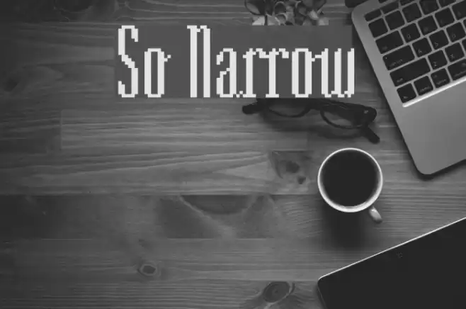 So Narrow Шрифта examples