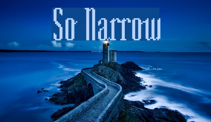 So Narrow Font examples