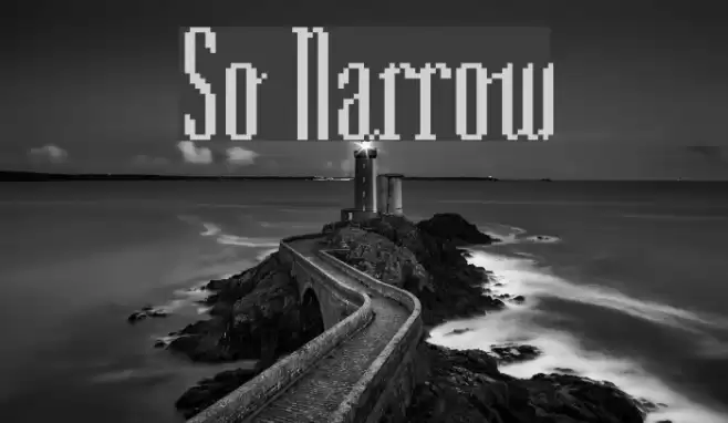 So Narrow Шрифта examples