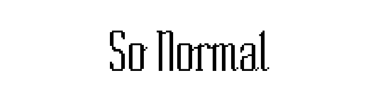 So Normal  baixar fontes gratis