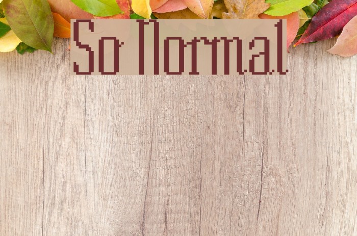 So Normal Шрифта examples