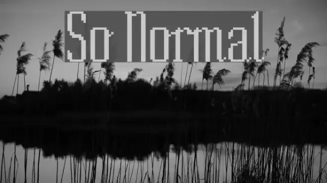 So Normal Шрифта examples