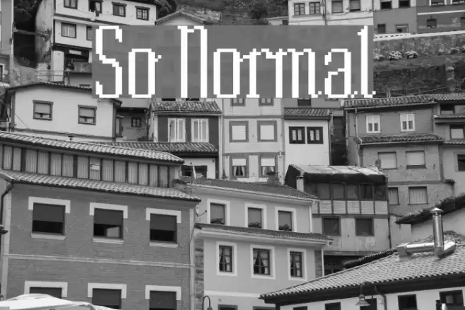 So Normal Шрифта examples