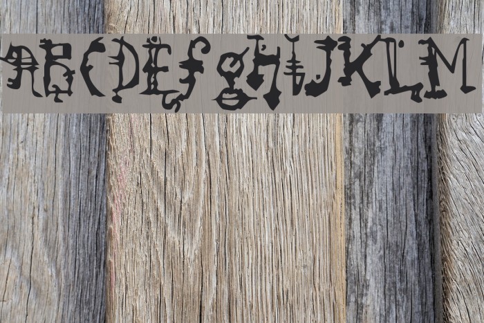 So Run Down Font examples