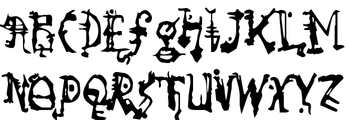 So Run Down Font LOWERCASE