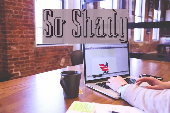 So Shady Font examples