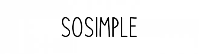 So Simple  Скачать бесплатные шрифты
