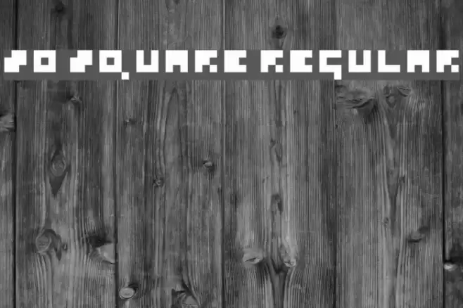 So Square Regular Font examples