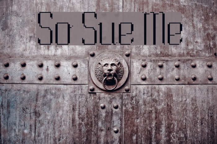 So Sue Me Font examples