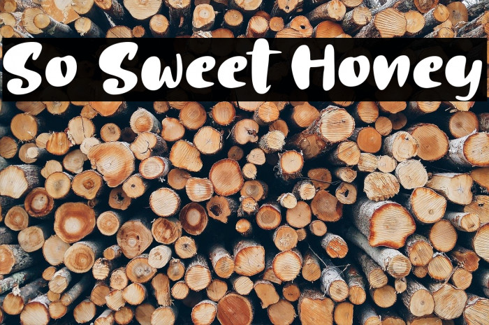 So Sweet Honey Шрифта examples