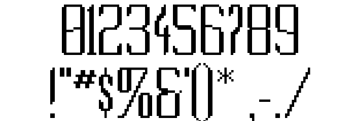 So Wide Font OTHER CHARS