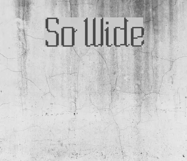 So Wide Fonte examples