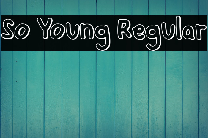 So Young Regular Font examples