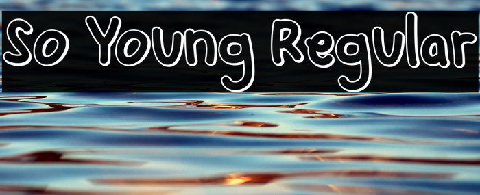So Young Regular Font examples