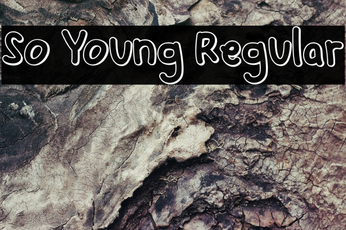 So Young Regular Font examples