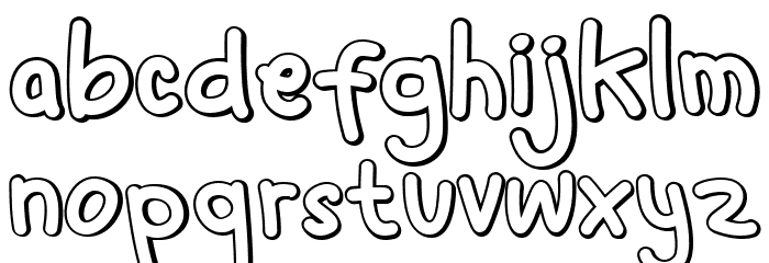 So Young Regular Font LOWERCASE