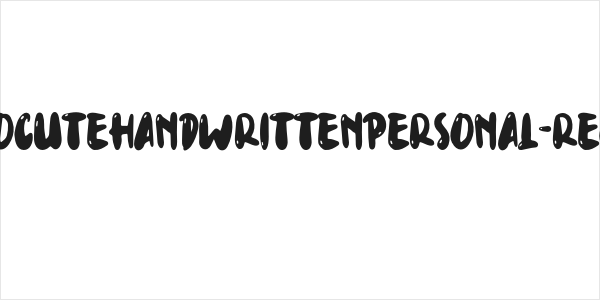 SoCuteHandwrittenPersonal-Reg Logo