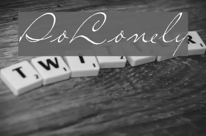 SoLonely Font examples