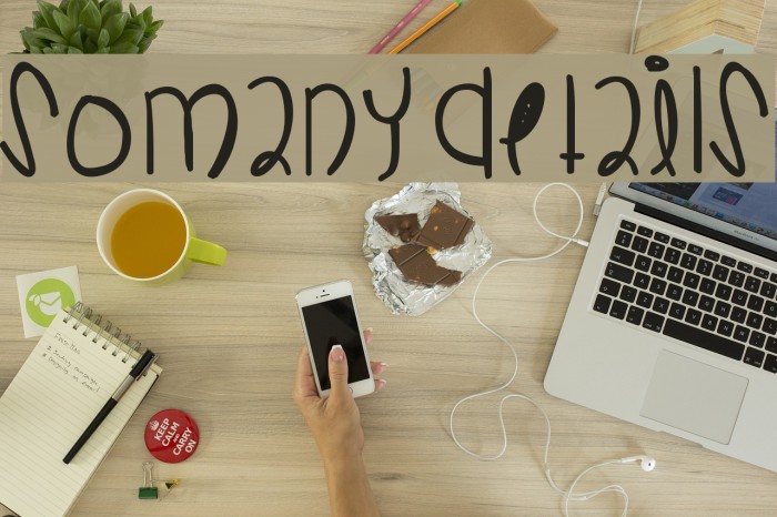 SoManyDetails Font examples